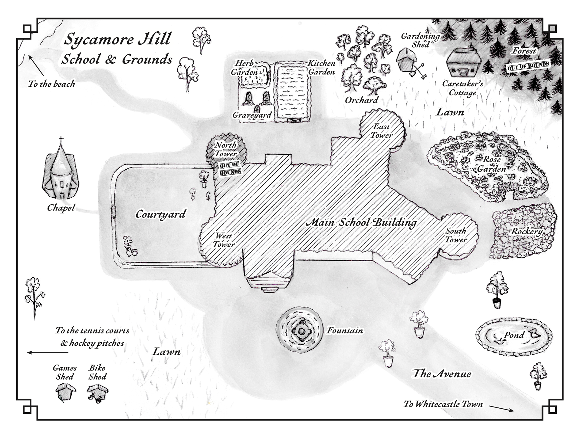 Map from The Tower Ghost